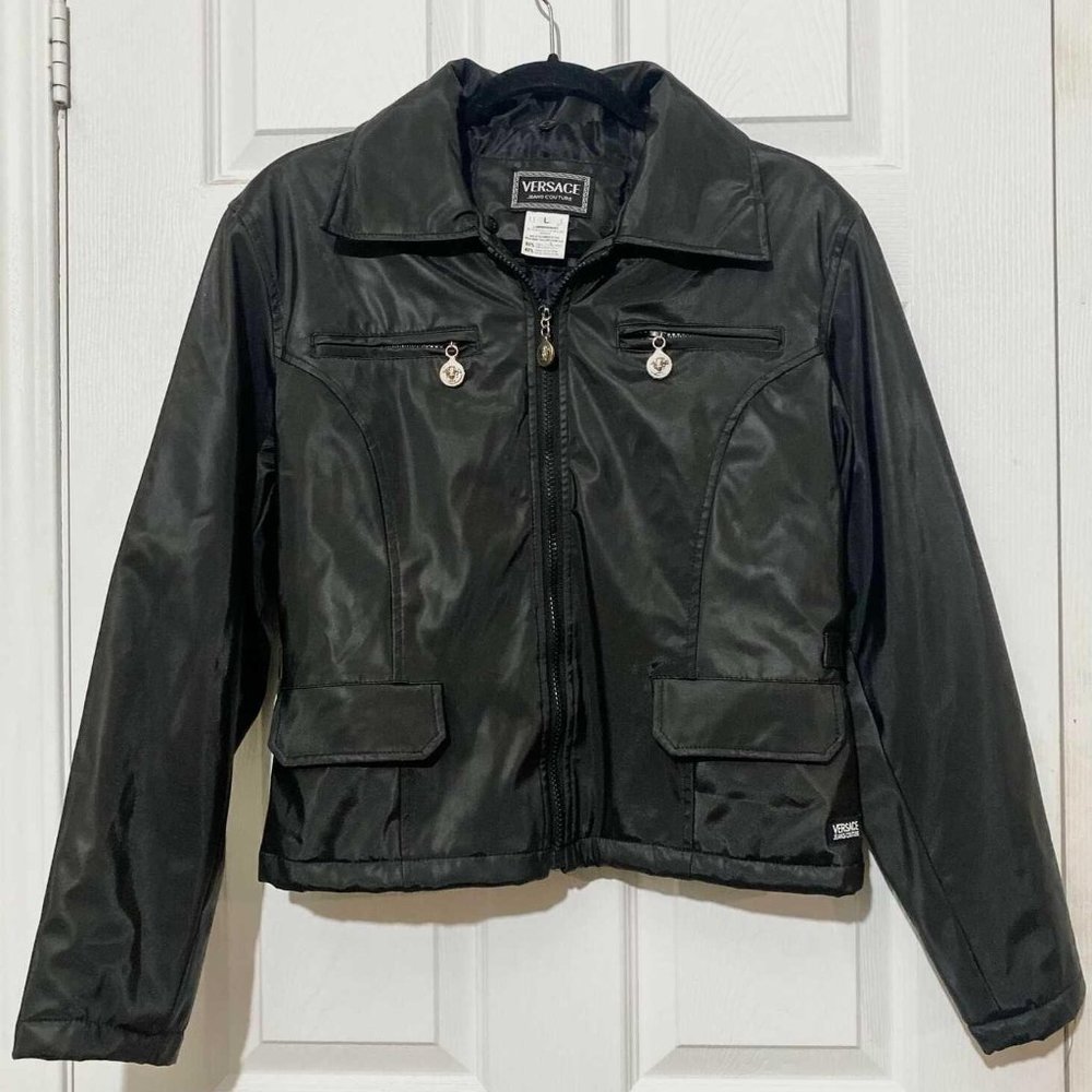 Versace Black Bomber Jacket